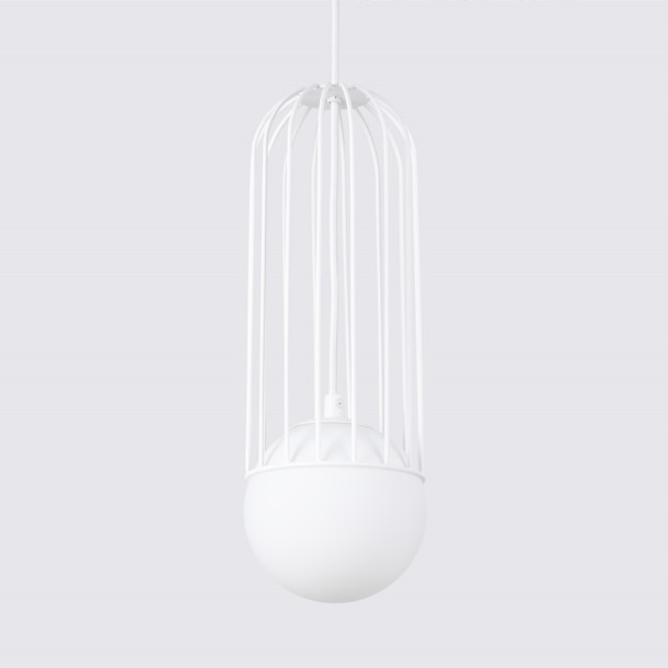 Lampe suspendue Velaela 1 blanc