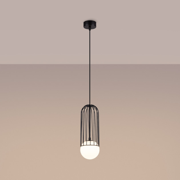 Lampe suspendue Velaela 1 noir