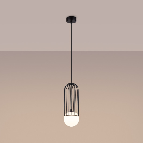 Lampe suspendue Velaela 1 noir