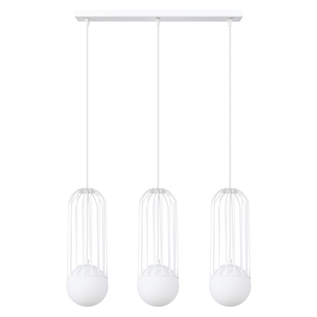 Lampe suspendue Velaela 3L blanc