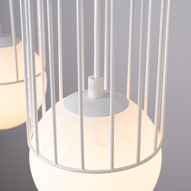 Lampe suspendue Velaela 3L blanc