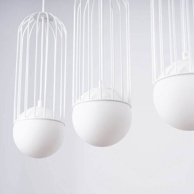 Lampe suspendue Velaela 3L blanc