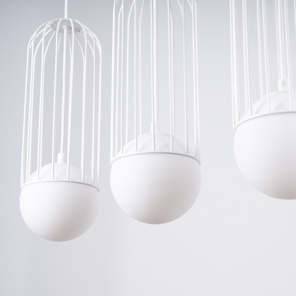 Lampe suspendue Velaela 3L blanc