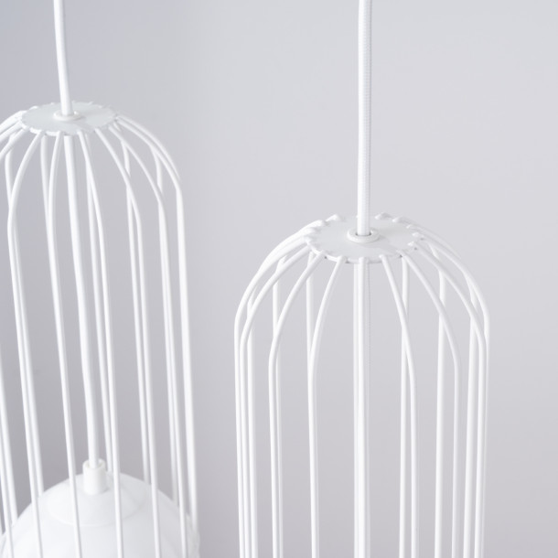 Lampe suspendue Velaela 3L blanc