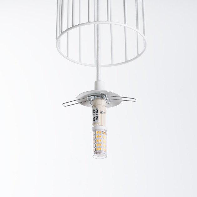 Lampe suspendue Velaela 3L blanc