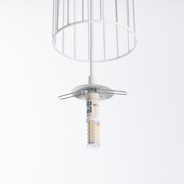 Lampe suspendue Velaela 3L blanc