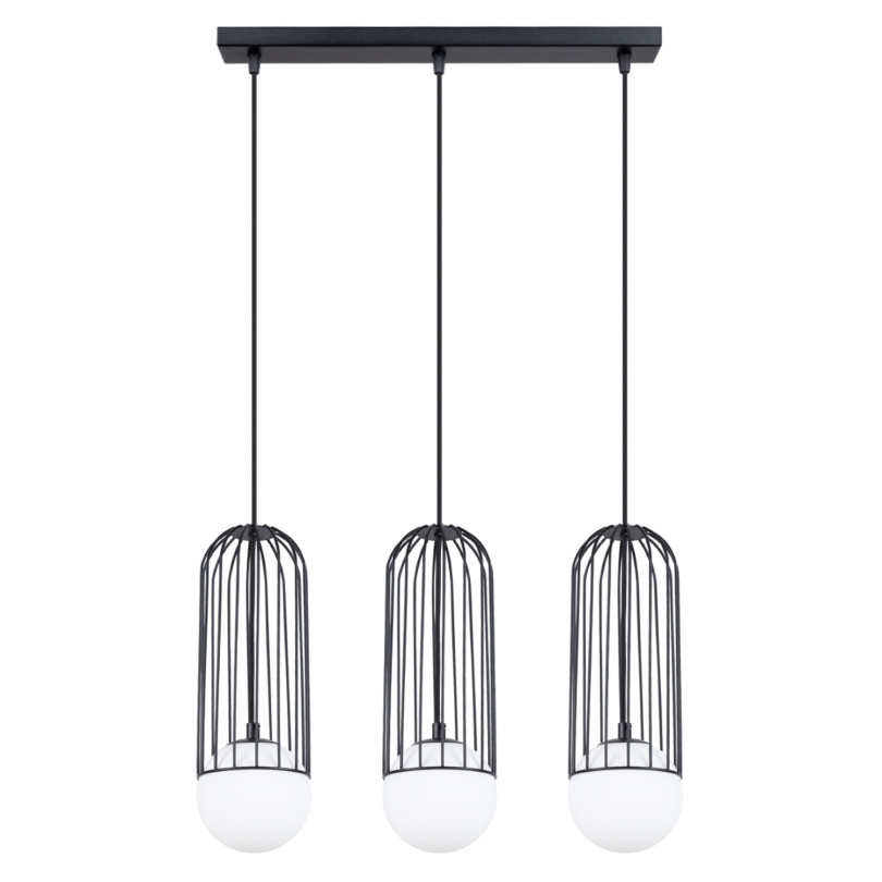 Lampe suspendue Velaela 3L noir