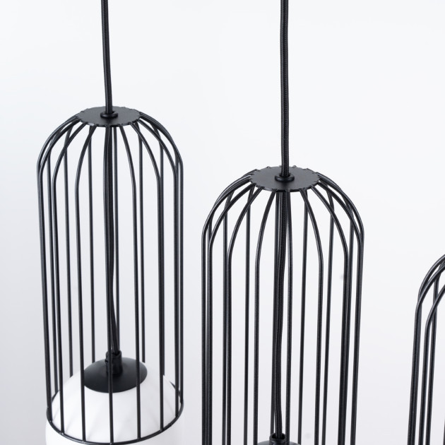 Lampe suspendue Velaela 3L noir