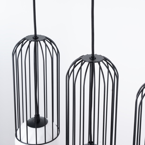Lampe suspendue Velaela 3L noir