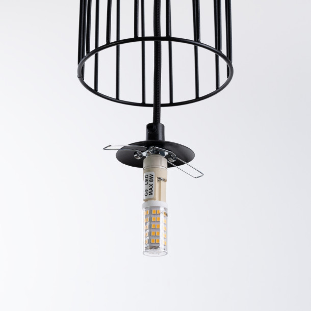 Lampe suspendue Velaela 3L noir