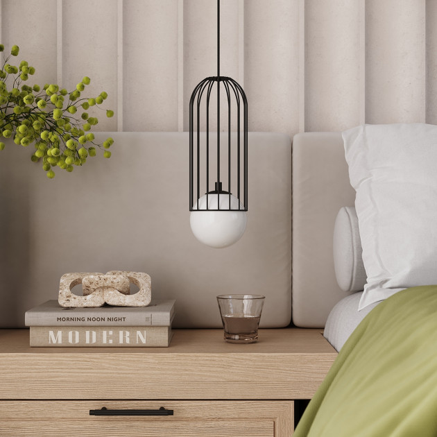 Lampe suspendue Velaela 3L noir