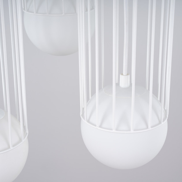 Lampe suspendue Velaela 3P blanc