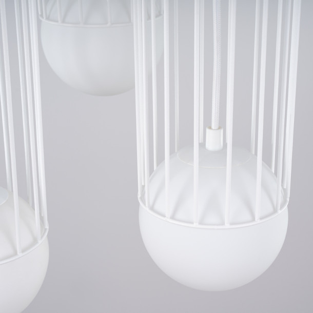 Lampe suspendue Velaela 3P blanc