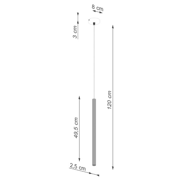 Lampe suspendue Aureyra 1 noir