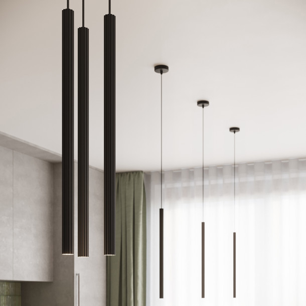 Lampe suspendue Aureyra 1 noir