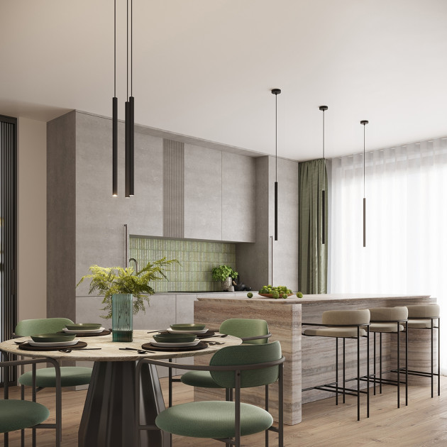 Lampe suspendue Aureyra 1 noir