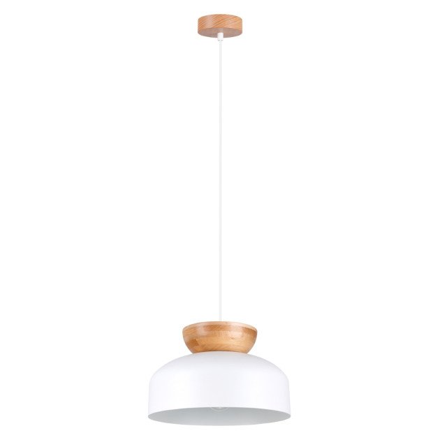 Lampe suspendue Alyis blanc