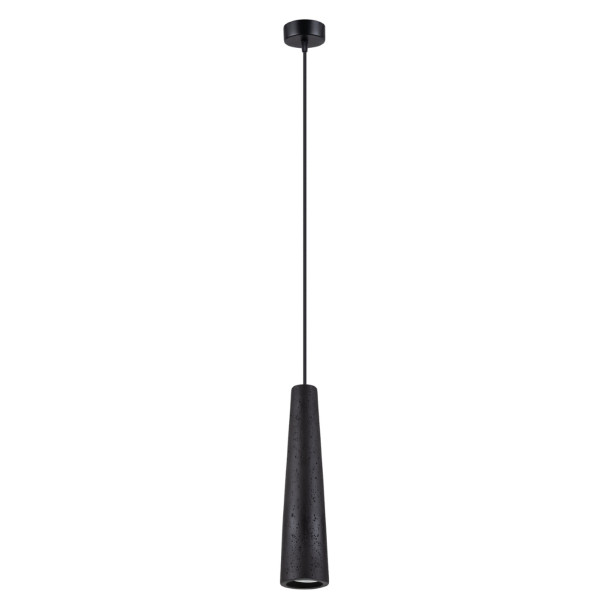 Lampe suspendue Coraona béton noir