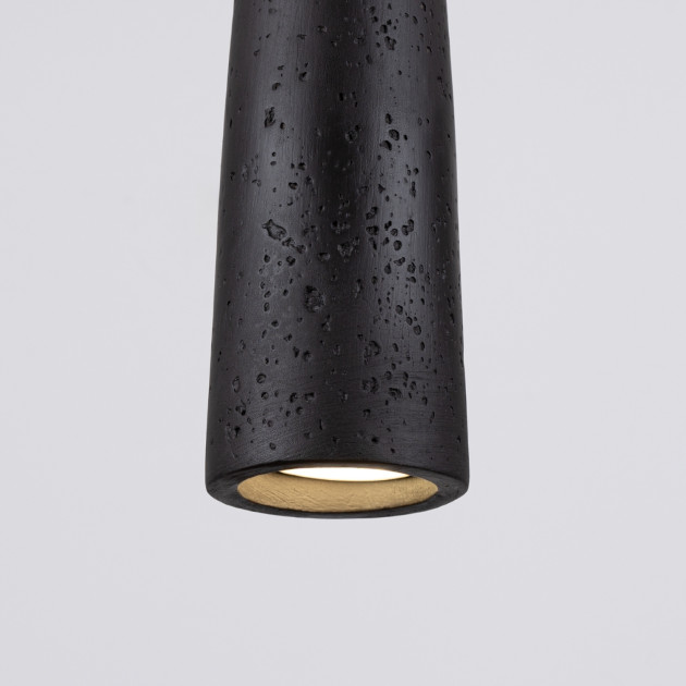 Lampe suspendue Coraona béton noir