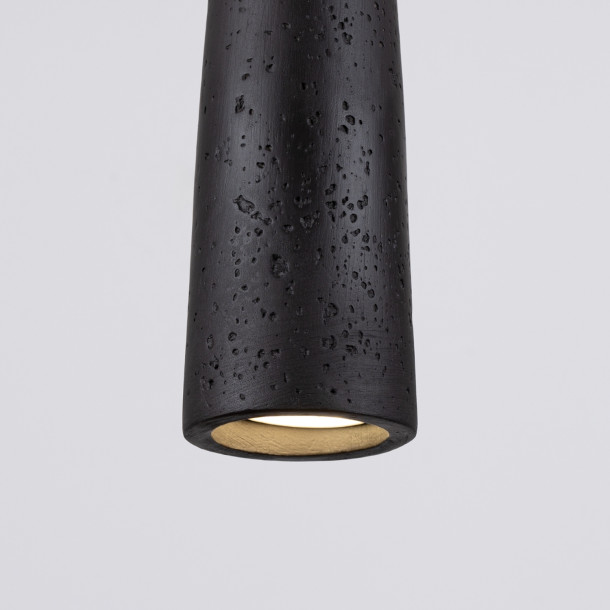 Lampe suspendue Coraona béton noir