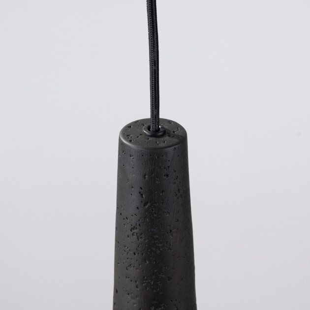 Lampe suspendue Coraona béton noir