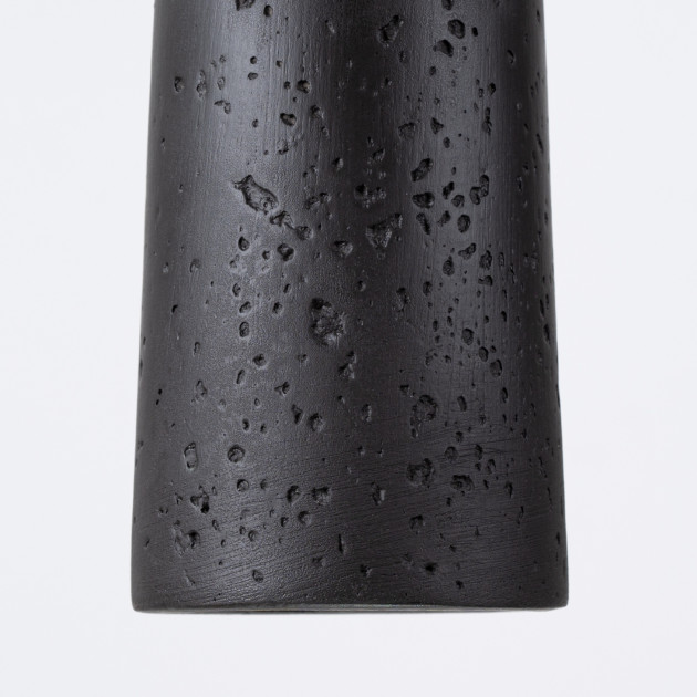 Lampe suspendue Coraona béton noir