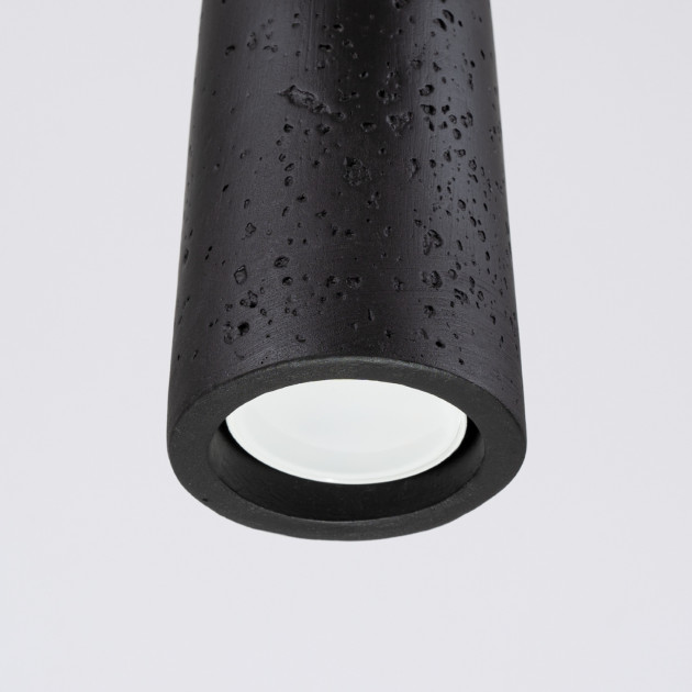 Lampe suspendue Coraona béton noir