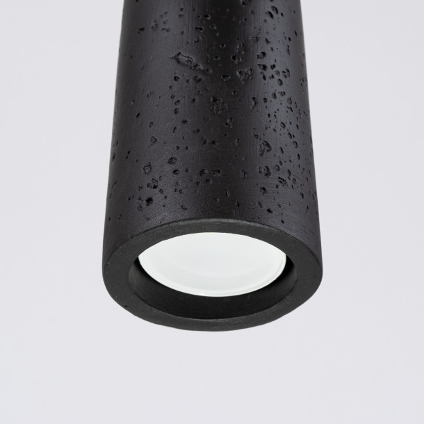 Lampe suspendue Coraona béton noir