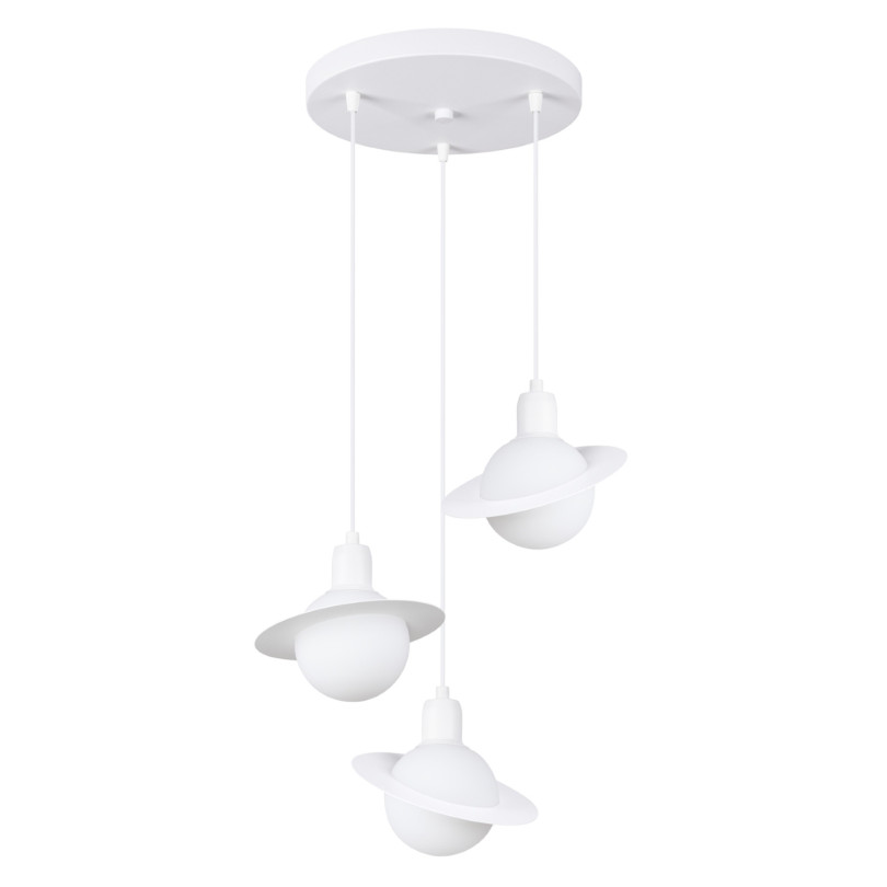 Lampe suspendue Alira 1 blanc
