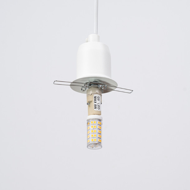 Lampe suspendue Alira 1 blanc