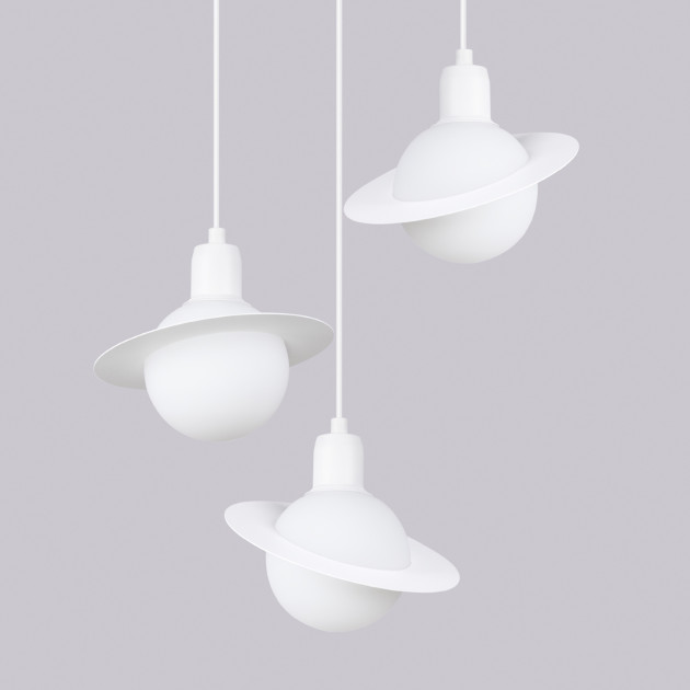 Lampe suspendue Alira 1 blanc