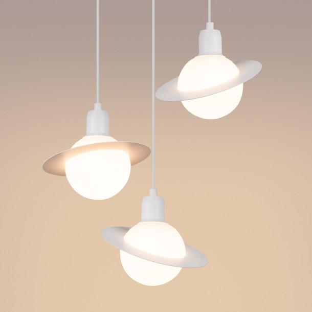 Lampe suspendue Alira 1 blanc