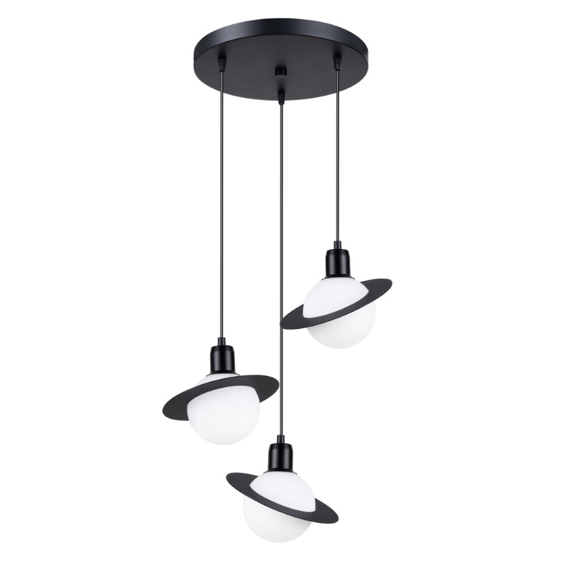Lampe suspendue Alira 3P noir