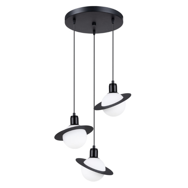 Lampe suspendue Alira 3P noir