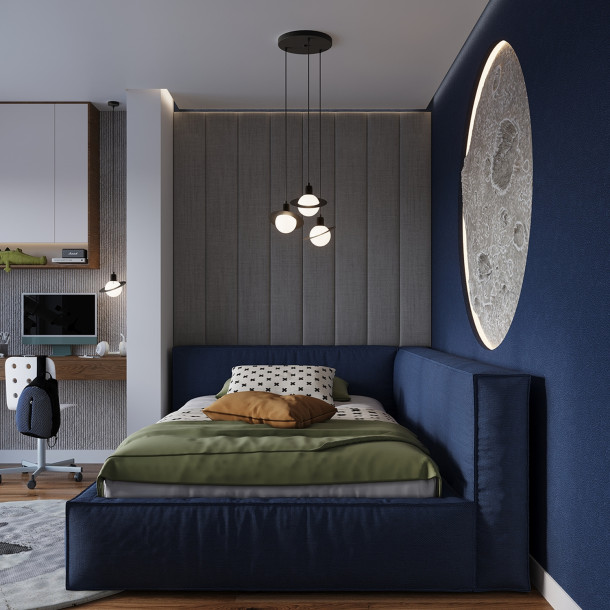 Lampe suspendue Alira 3P noir