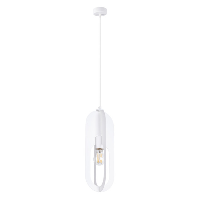 Lampe suspendue Velais 1 blanc