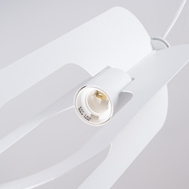 Lampe suspendue Velais 1 blanc
