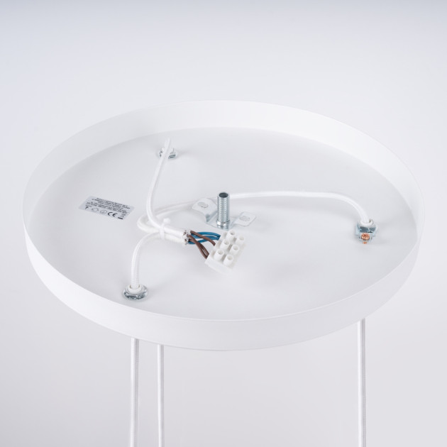 Lampe suspendue Velais 1 blanc