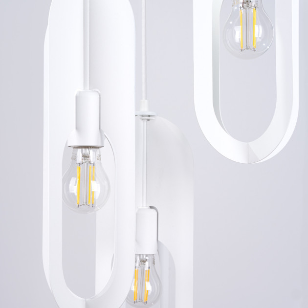 Lampe suspendue Velais 1 blanc
