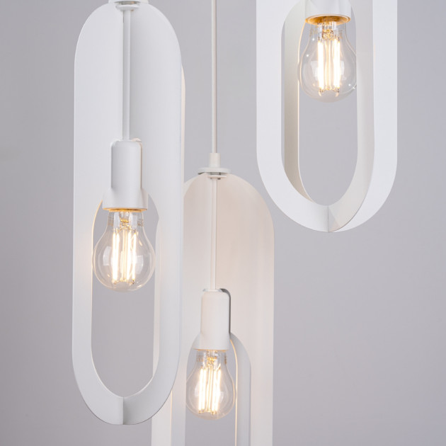 Lampe suspendue Velais 1 blanc