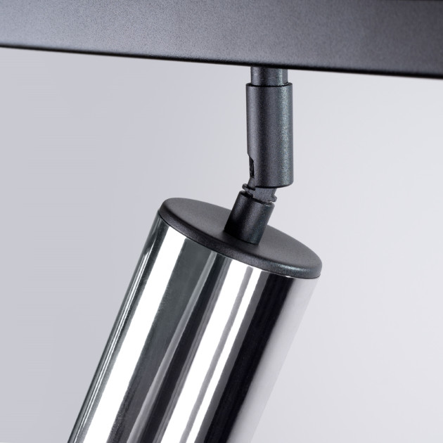 Plafonnier Noraeon 3 noir/chrome