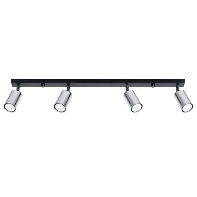 Plafonnier Noraeon 4L noir/chrome