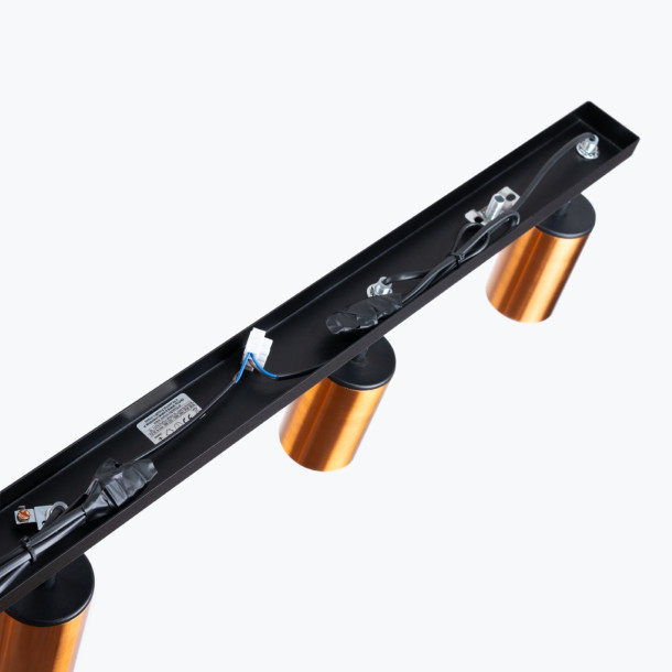 Plafonnier Noraeon 4L noir/cooper