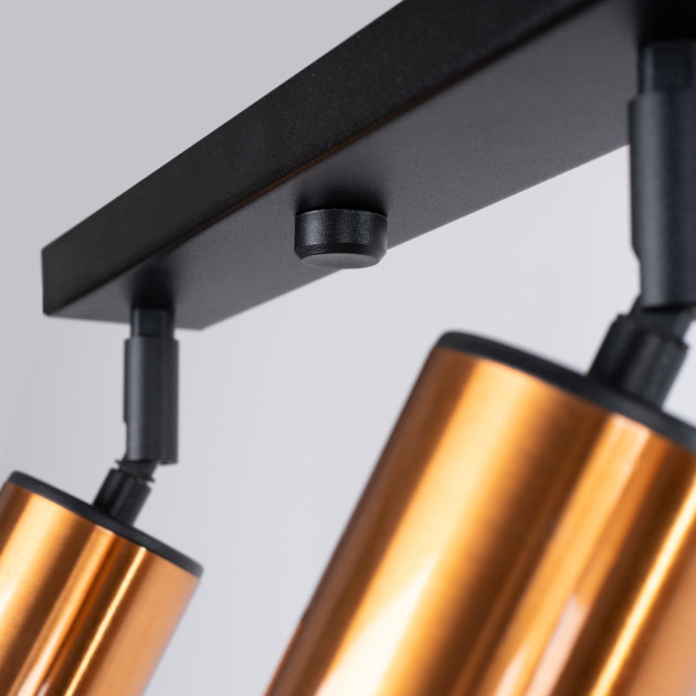 Plafonnier Noraeon 4L noir/cooper