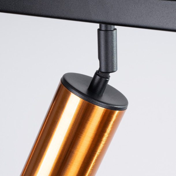Plafonnier Noraeon 4L noir/cooper