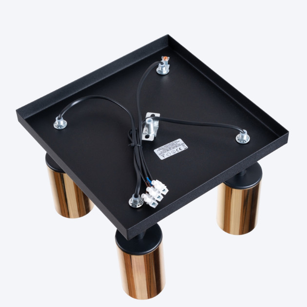 Plafonnier Noraeon 4 noir/doré