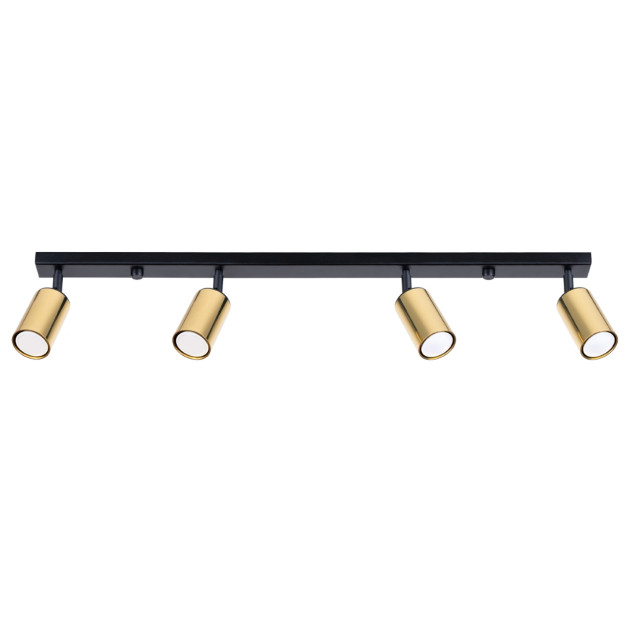 Plafonnier Noraeon 4L noir/doré