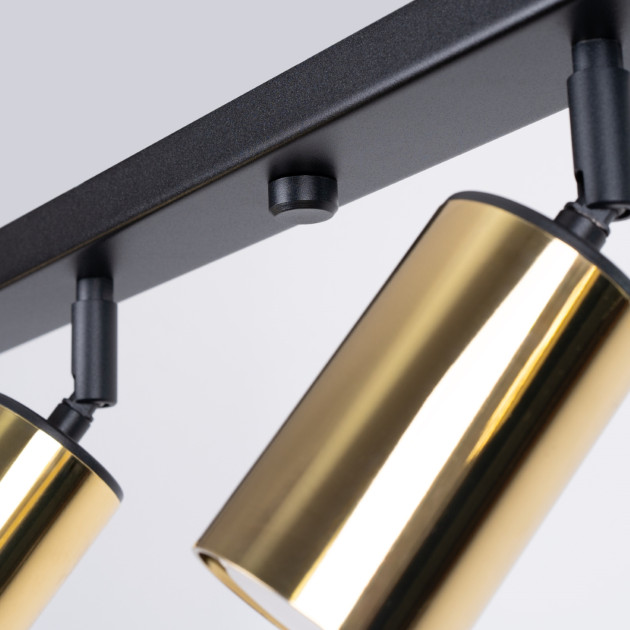 Plafonnier Noraeon 6L noir/doré