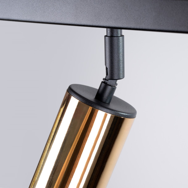Plafonnier Noraeon 6L noir/doré