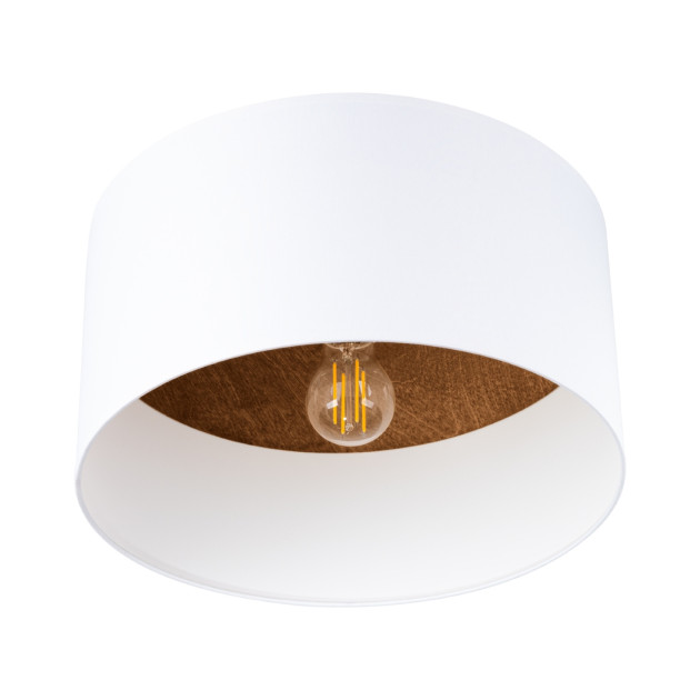 Plafonnier Solaear blanc/marron foncé